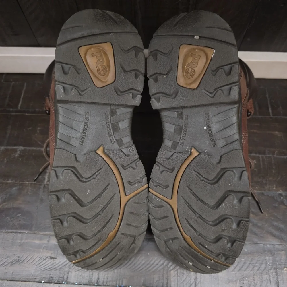 Timberland PRO Series Steel‎ Toe Safety Boots Womens 8.5M Brown Leather 26388
